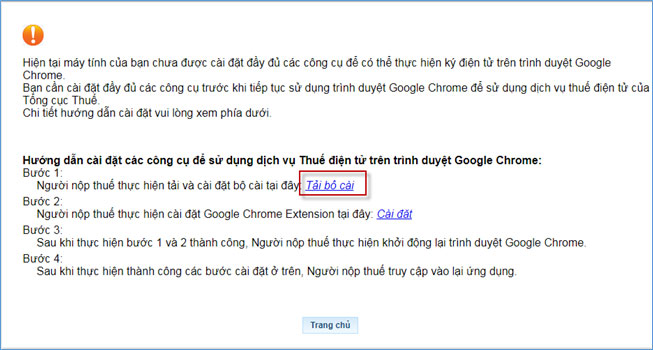 Hướng dẫn cài đặt Chrome Extension trên thuế điện tử