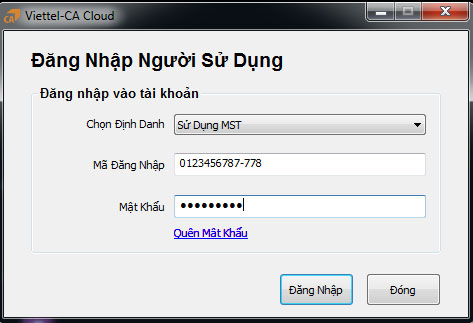 Hướng dẫn dùng chữ ký số cloud - CA