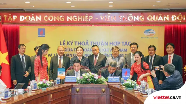 Lễ ký kết hợp tác giữa Viettel và Tập đoàn Dầu khí Việt Nam