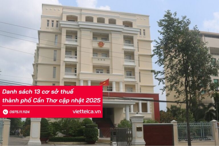 13 cơ sở thuế Cần Thơ danh sách địa chỉ và số điện thoại