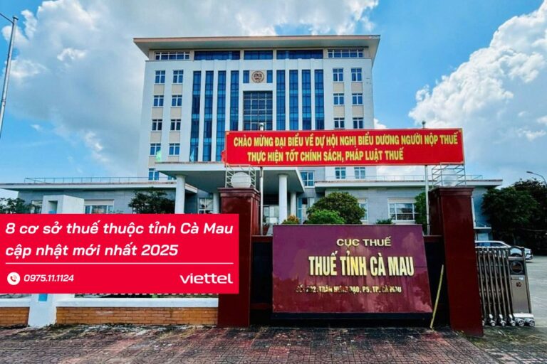 Tổng hợp thông tin 8 cơ sở thuế thuộc tỉnh Cà Mau
